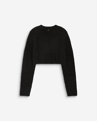 Bolero de manga larga de punto noir Byron