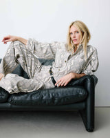Jean taille haute loose imprimé python Socca