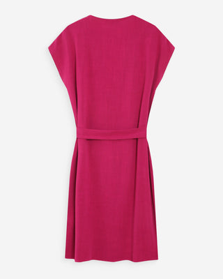 Vestido corto fluido con escote en V pivoine Marilou