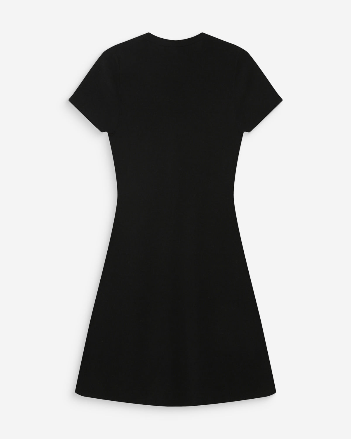 Robe courte en maille boutonnée col V noir Venezuela