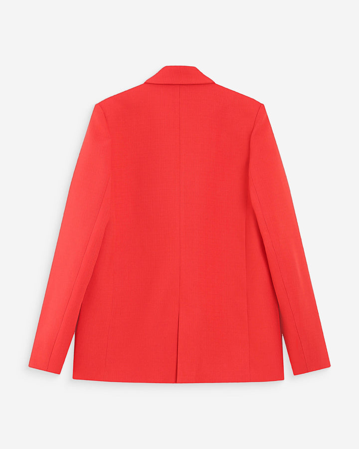 Veste tailleur à double boutonnage sanguine Parfaite