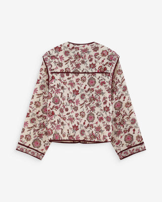 Veste matelassée imprimée fleur Vahina