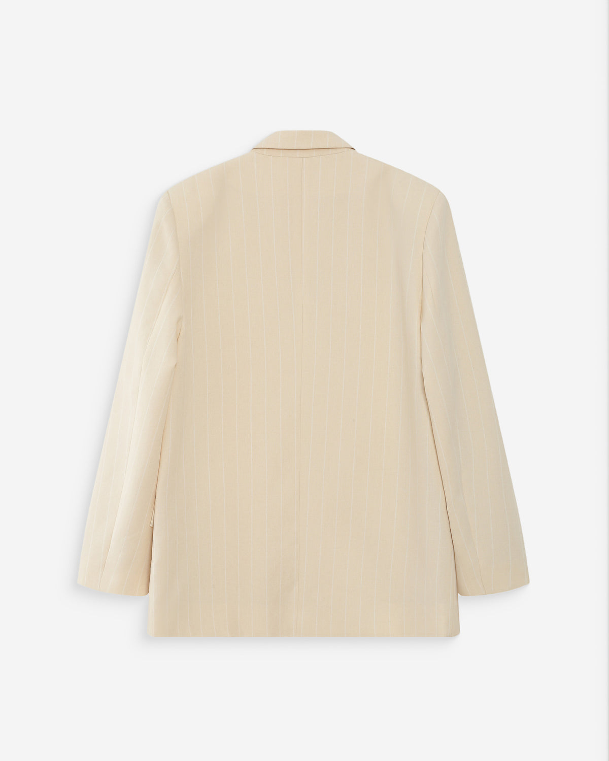 Blazer droit rayé à deux boutons vanille Velvet