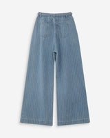 Jean oversize taille mi-haute stripedblue Pompon