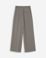 Pantalon fluide jambe large taille mi-haute kaki Noblesse