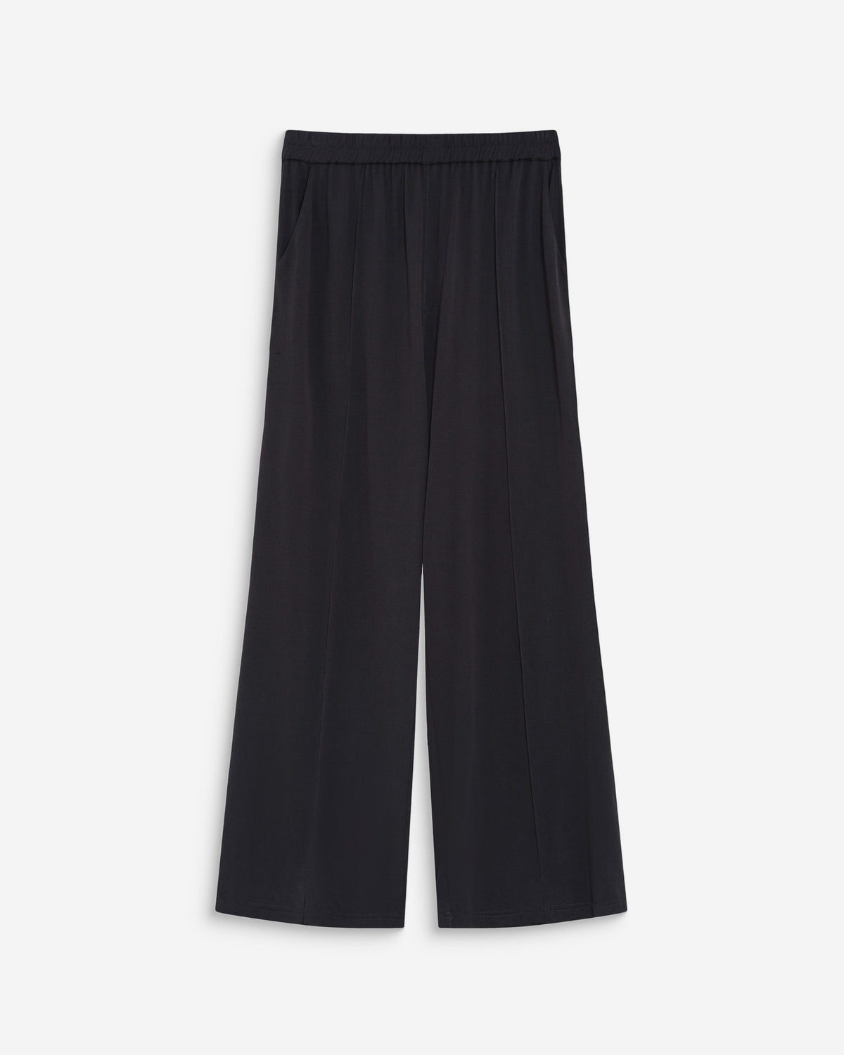 Pantalon en modal jambe large carbone Pax