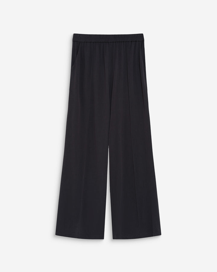 Pantalon en modal jambe large carbone Pax