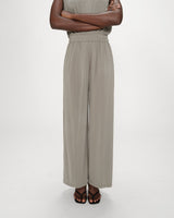 Pantalon en modal jambe large kaki Pax