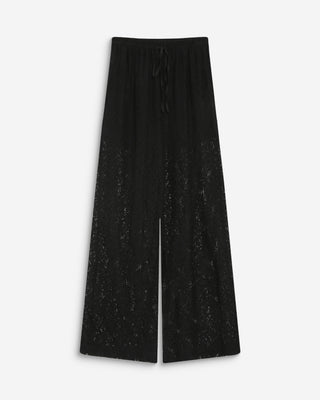 Pantalón de encaje amplio noir Vincent