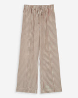 Pantalon à rayures large taille réglable à cordon mocha Volute