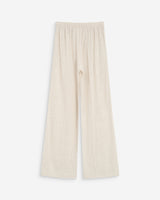 Wide-leg linen pants high-waist sable Raven