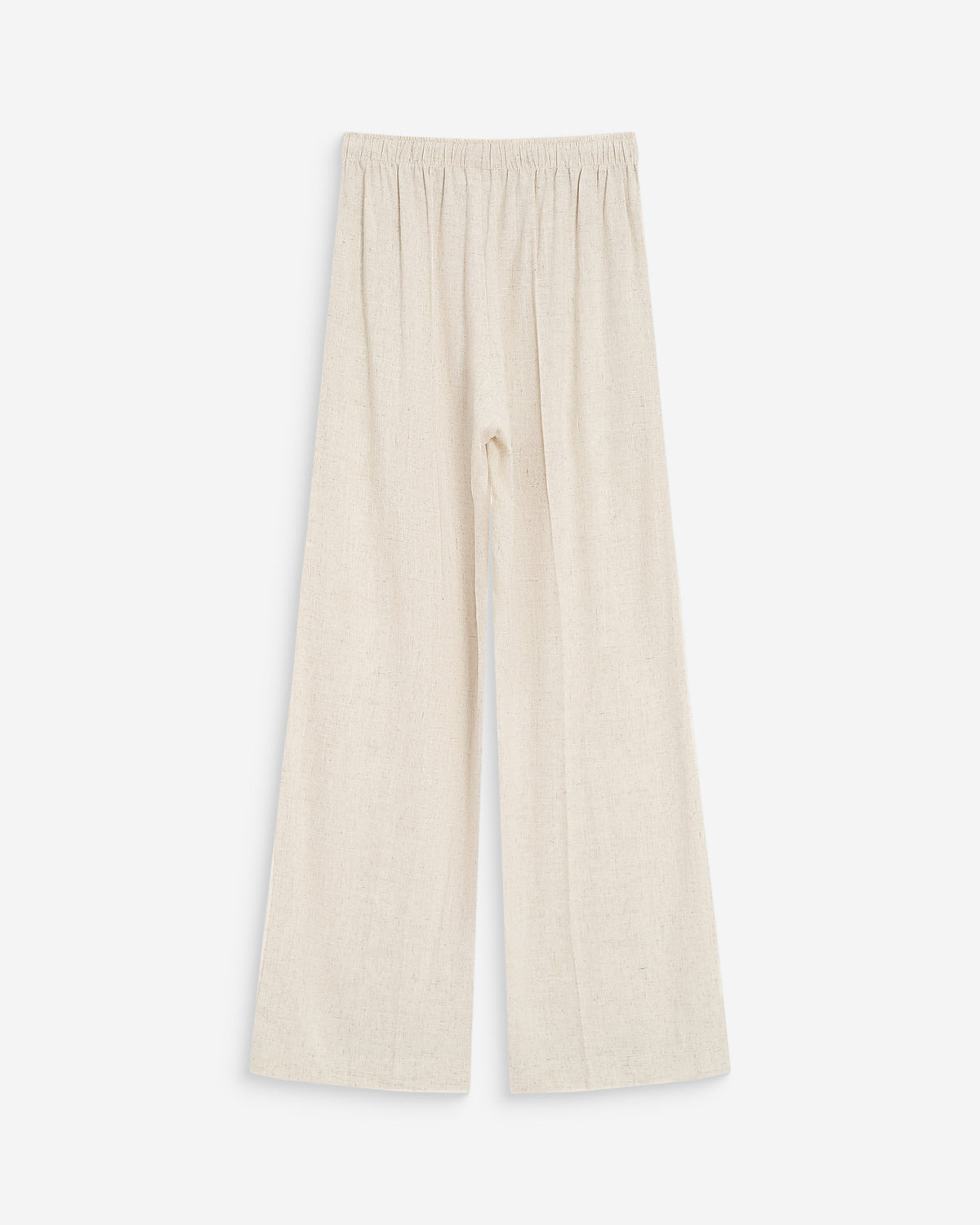 Wide-leg linen pants high-waist sable Raven