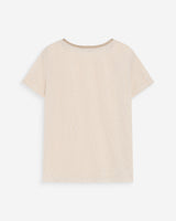 T-shirt col V manches courtes amande Vasco
