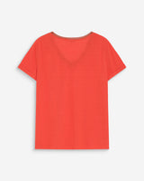 T-shirt col V manches courtes sanguine Vasco