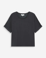 T-shirt oversize en modal col rond carbone Parma