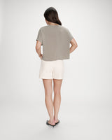 T-shirt oversize en modal col rond kaki Parma