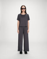 T-shirt oversize en modal col rond marine Parma