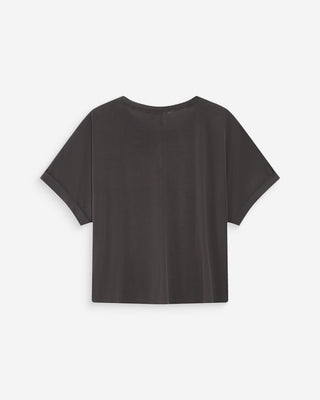 T-shirt oversize en modal col rond marine Parma