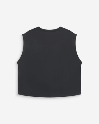 T-shirt large sans manches en modal carbone Rimbaud