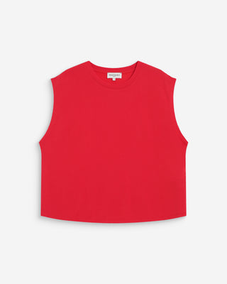 T-shirt large sans manches en modal fuchsia Rimbaud