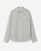 Chemise oversize rayée en coton marine Vipera