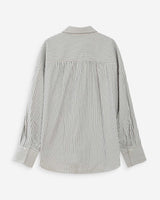 Chemise oversize rayée en coton marine Vipera