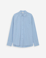 Chemise oversize rayée à nouer dans le dos bleuet Valerie