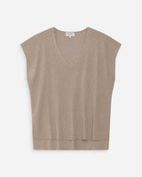 Top large en lurex col V or Vaporo