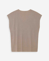 Top large en lurex col V or Vaporo