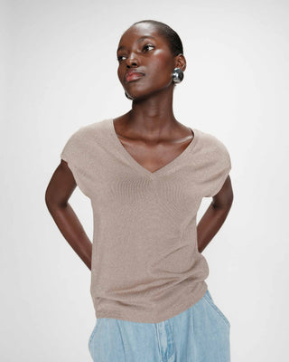 Top de lurex con escote en V grege Valsons