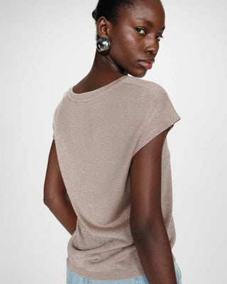 Top de lurex con escote en V grege Valsons