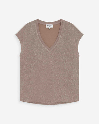 Top de lurex con escote en V grege Valsons