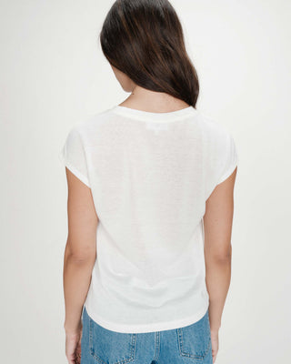 Top de lurex con escote en V ivoire Valsons