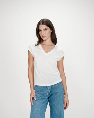 Top de lurex con escote en V ivoire Valsons