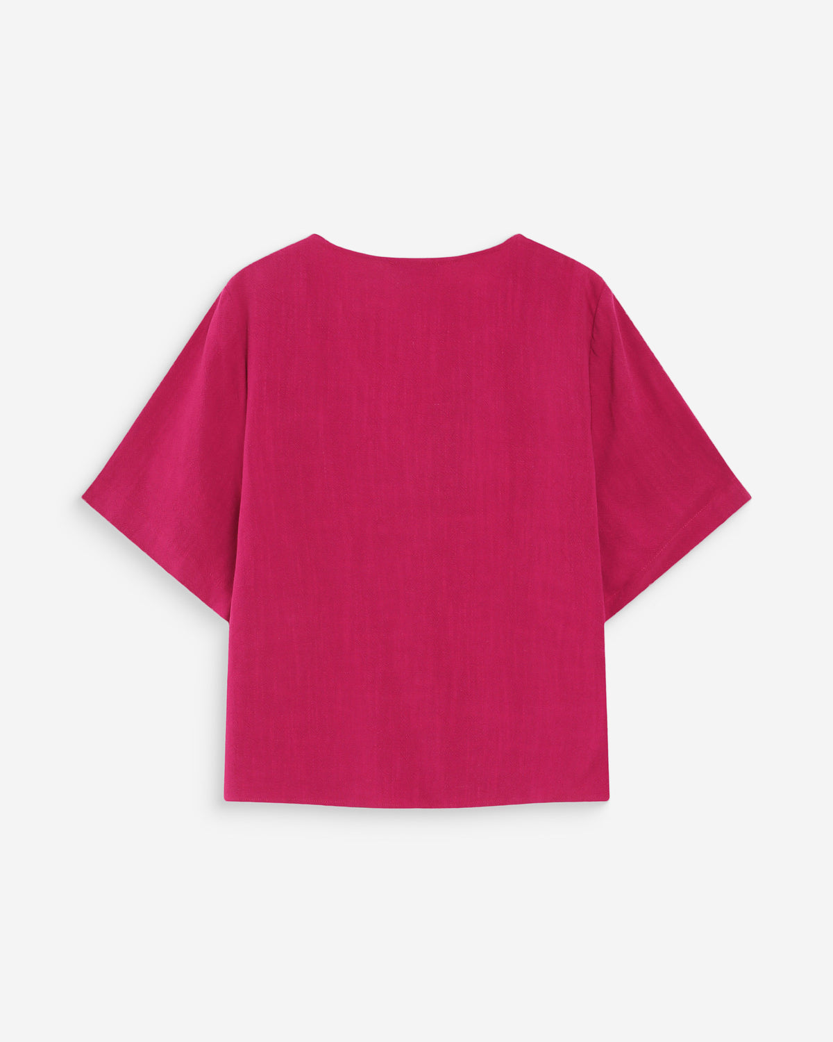 Top manches courtes fluide col V pivoine Violon