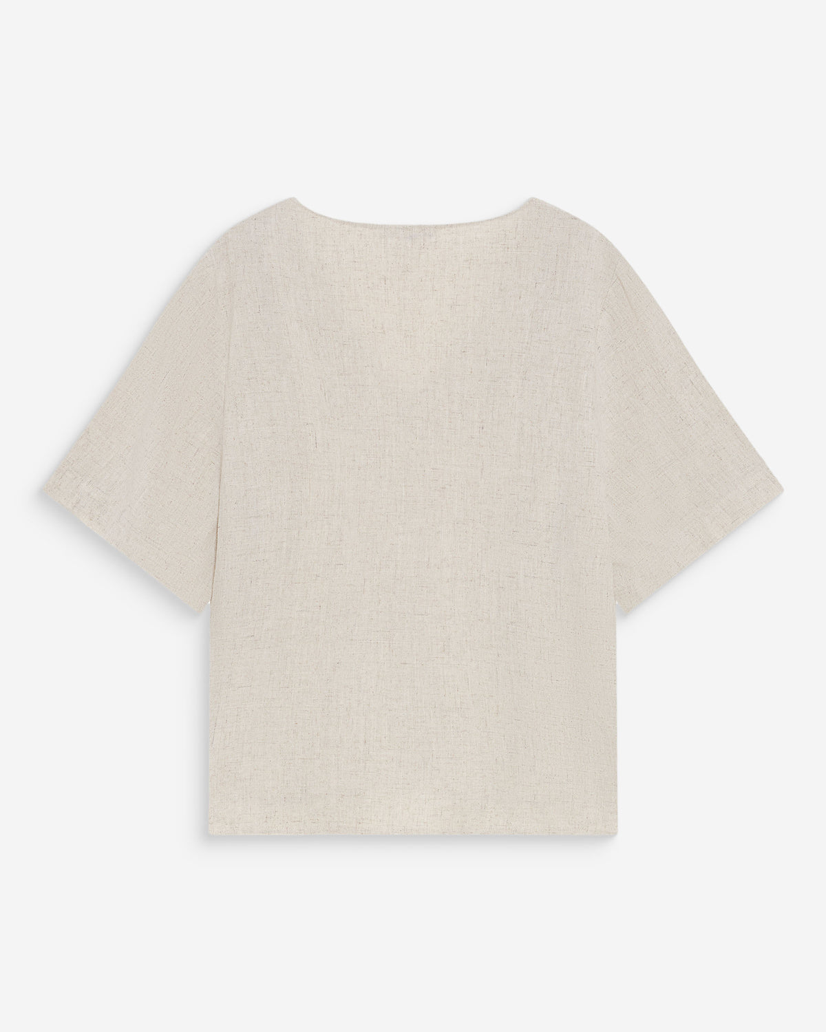 Fluid short-sleeve V-neck top sable Violon