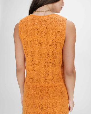 Top en crochet à nouer col V or Vony