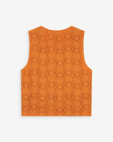 Top en crochet à nouer col V or Vony