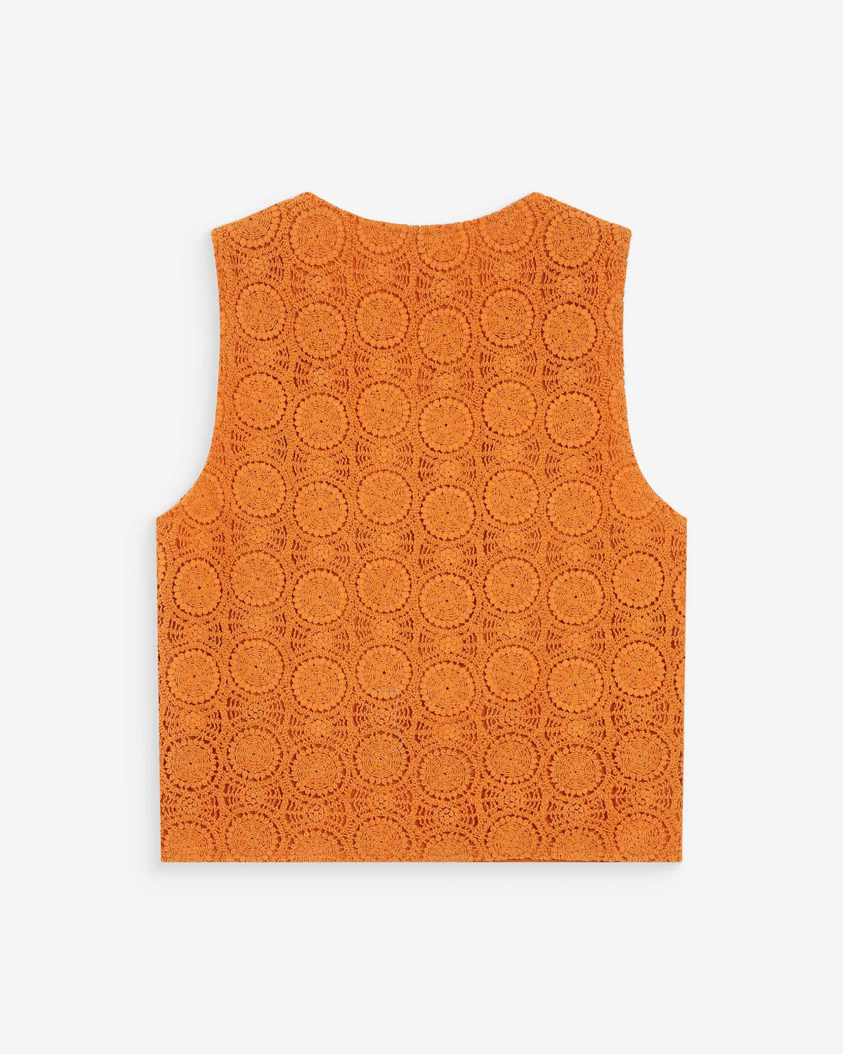 Top en crochet à nouer col V or Vony