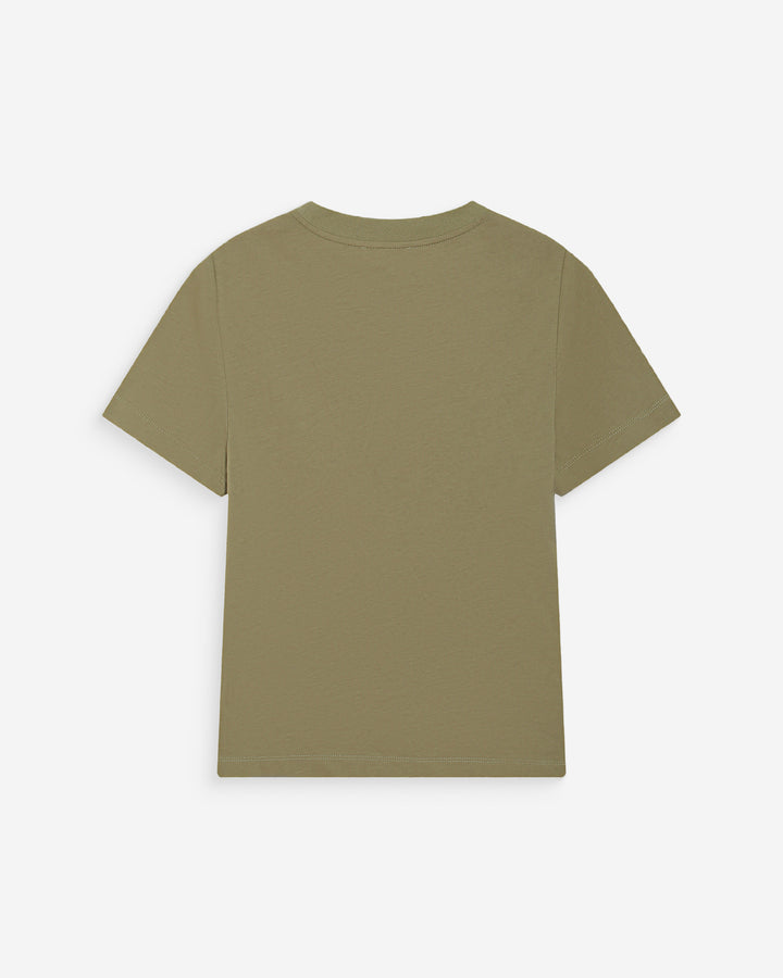 T-shirt en coton manches courtes sauge Vanders