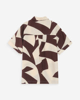 Chemise imprimée graphique chocolat Veil