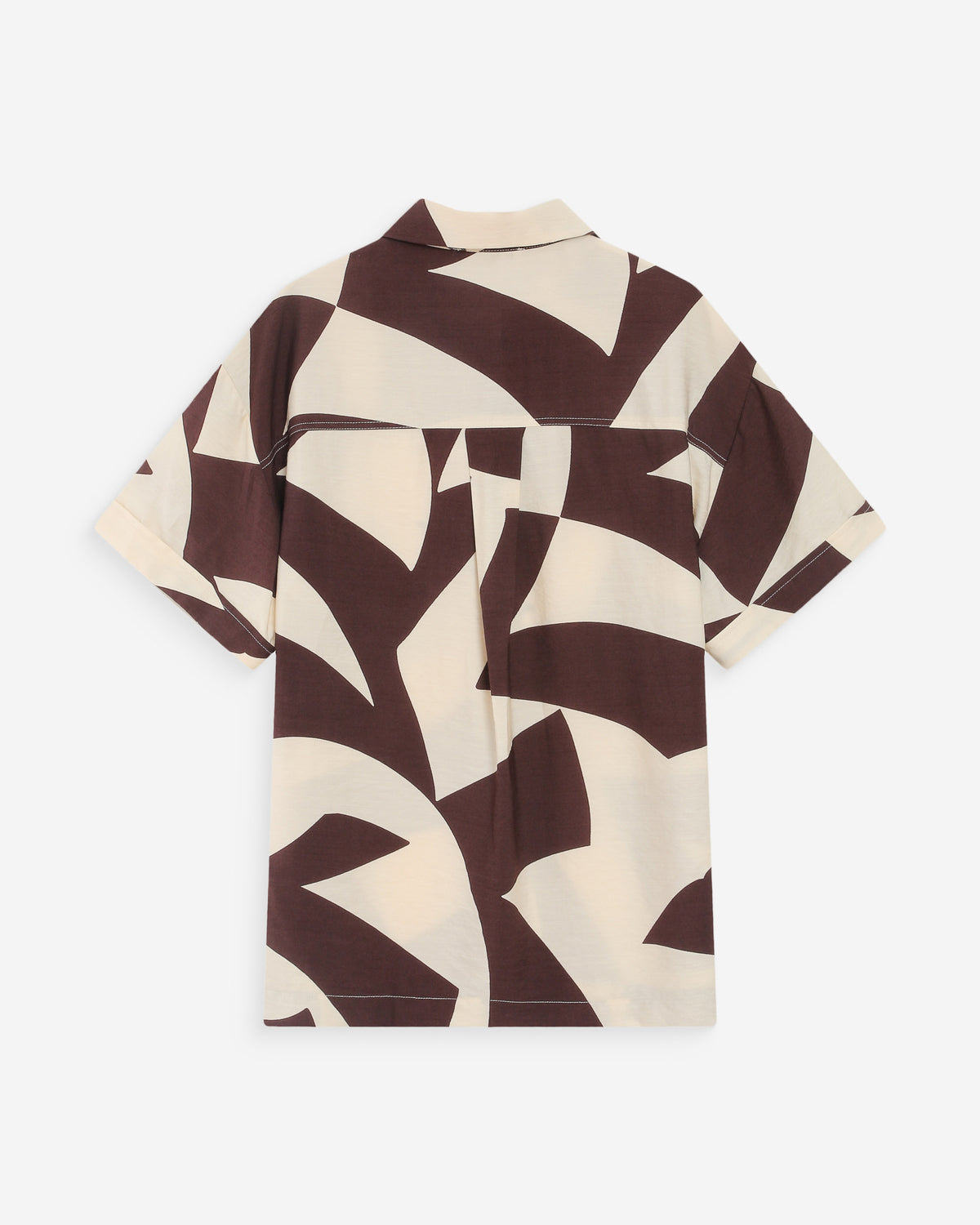 Chemise imprimée graphique chocolat Veil