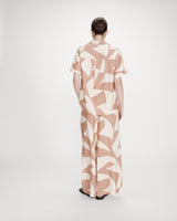 Chemise imprimée graphique mocha Veil