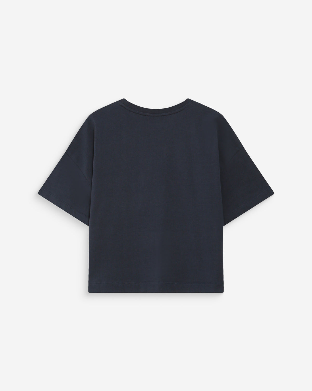 Top oversize en coton message imprimé marine Voss