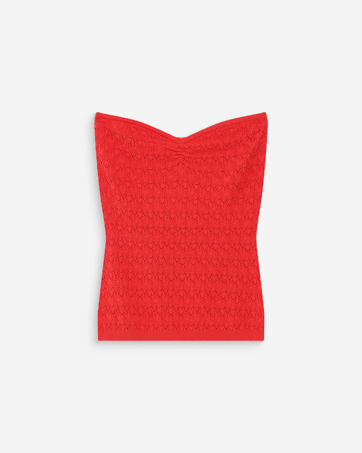 Fitted knit sweetheart bustier top sanguine Valazzio