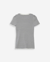 Pull en fine maille ajusté manches courtes marine Vendredi