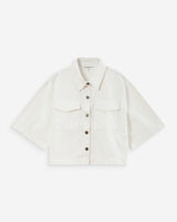 Chemise oversize en denim white Vita