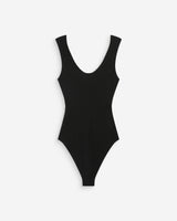 Body ajusté en maille fine à bretelles noir Velmondo