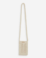 Crochet phone crossbody pouch ecru Walt