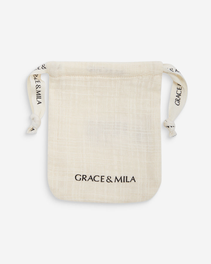 Set de chouchous en coton ecru Wilkins